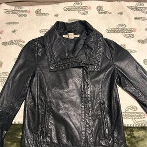 Women's Black Leather Jacket